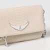 Zadig et Voltaire Rock Mini Soft Savage Clutch Flash